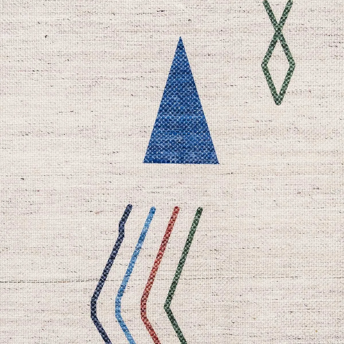 Remi Multi-Colour Abstract Tribal PET Rug