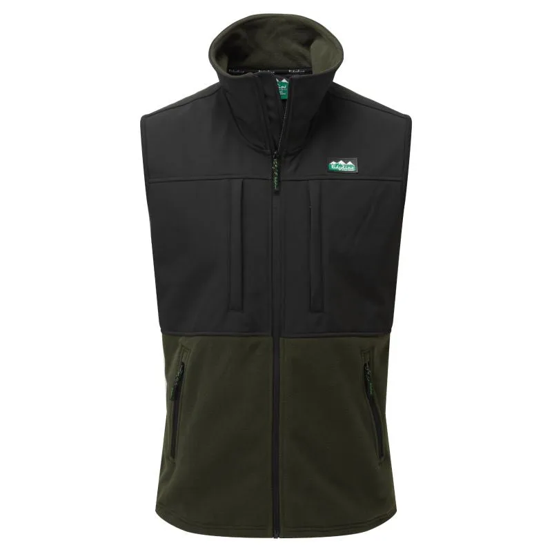 Limited Edition Offer Ridgeline Hybrid Mens Fleece Gilet - Field Olive