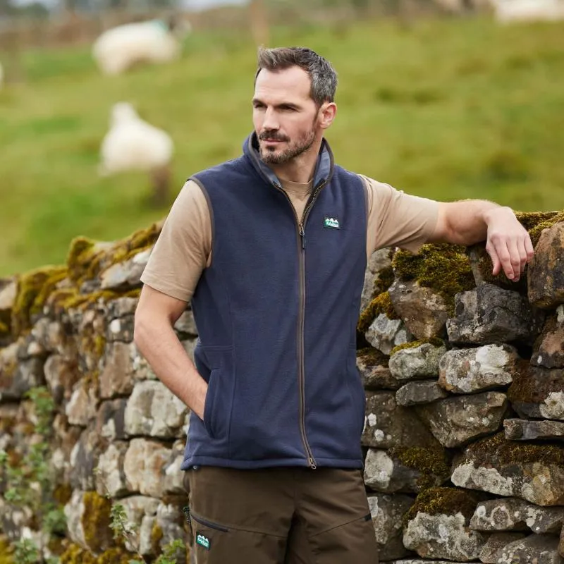 Ridgeline Kodiak Mens Windproof Fleece Gilet - Navy Exclusive Savings Event
