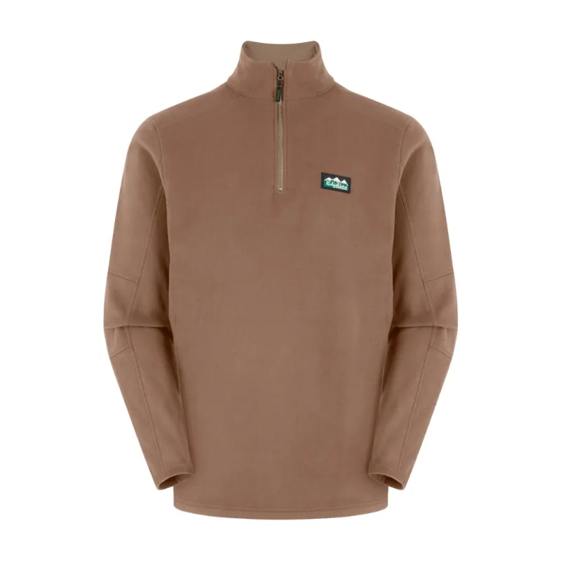 Exclusive Hot Pick Special Savings Today Ridgeline Narvik 1/4 Zip Mens Fleece Jumper - Light Bark