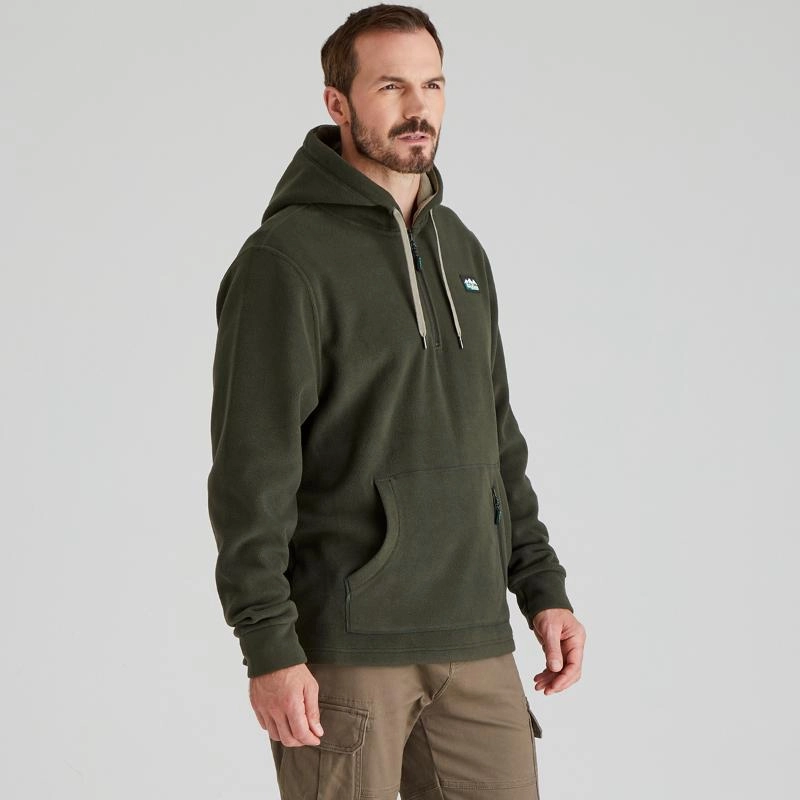 Hot Picks Today Ridgeline Ballistic Mens Fleece Hoodie - Deep Forest