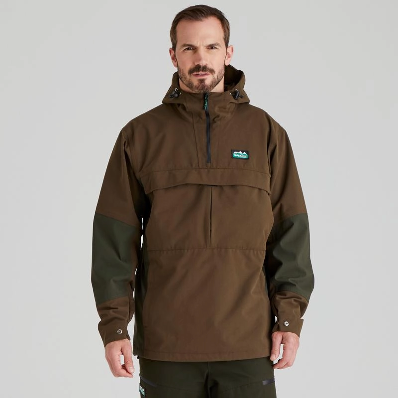 Hot Pick Sale Shop Hot Picks Ridgeline Cambrian Mens Waterproof Smock - Bark/Deep Forest