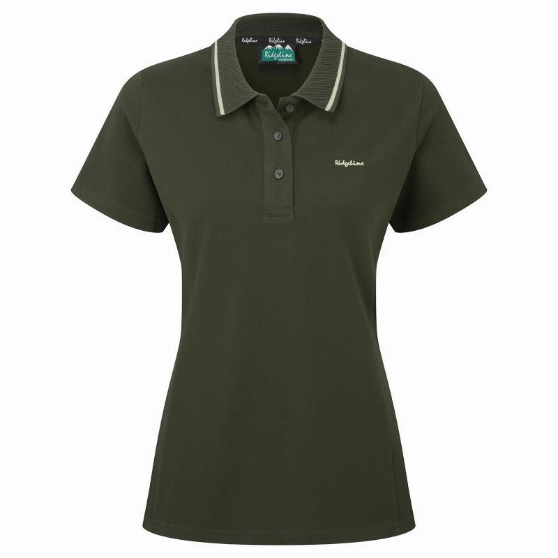 Ridgeline Kilworth Ladies Polo Shirt - Deep Forest Hot Price Drop Instant Savings Inside