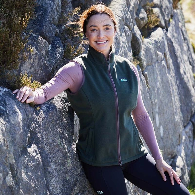 Ridgeline Kodiak Ladies Windproof Fleece Gilet - Deep Forest Best Price Online Trending Deals Today