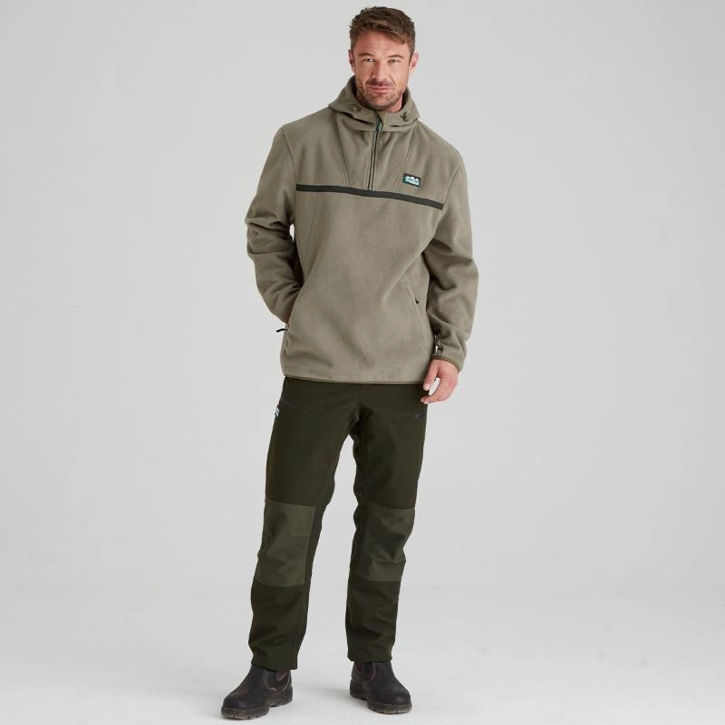 Ridgeline Kodiak Mens Windproof Fleece Smock - Smokey Olive Shop Grab Offer Clearance Event
