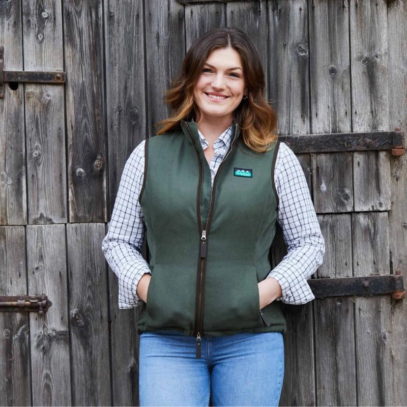 Last Chance Offer Ridgeline Monarch Ladies Knitted Gilet - Deep Forest
