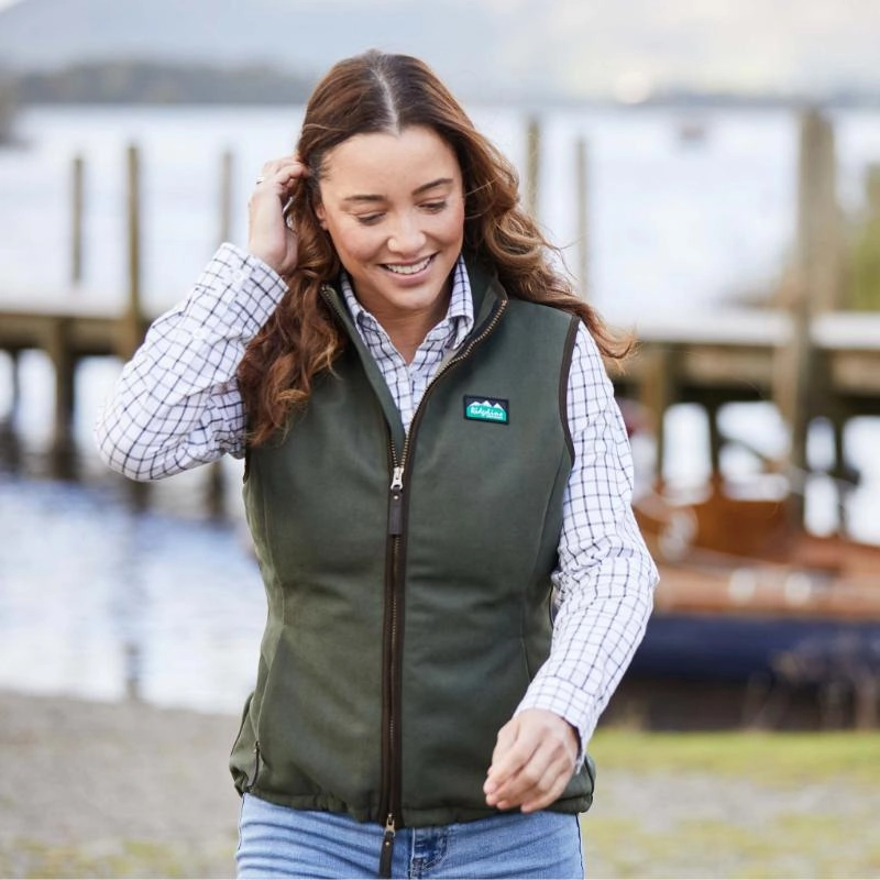 Shop Save Today Hot Pick Deal Ridgeline Monarch Ladies Knitted Gilet - Deep Forest