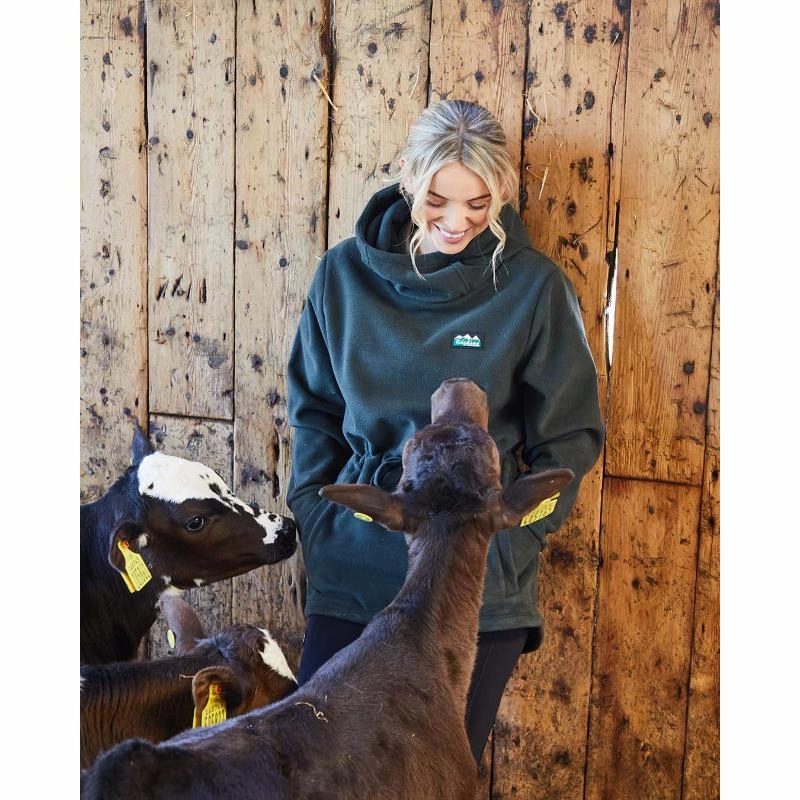 Ridgeline Salt Marsh Ladies Fleece Smock - Olive Today Only Steal