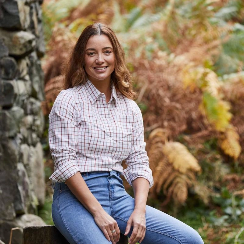 Hot Pick Deal Save Big Today Ridgeline Sedgebrook Ladies Shirt - Russet/Roasted Cashew