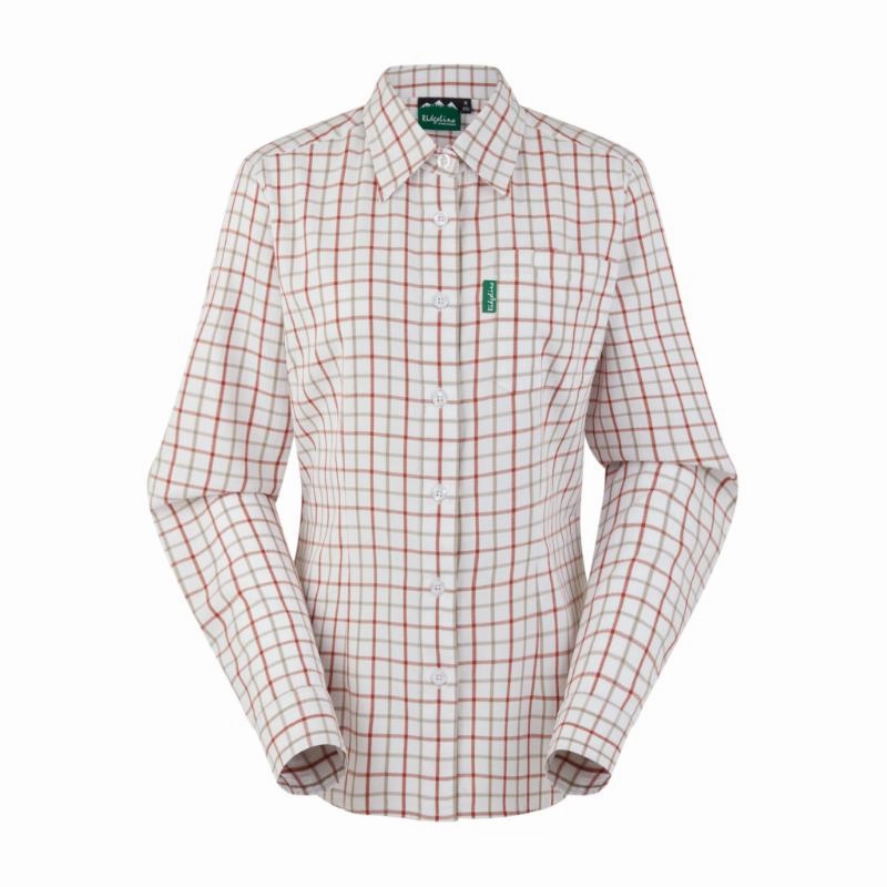 Clearance Savings Now Ridgeline Sedgebrook Ladies Shirt - Russet/Roasted Cashew