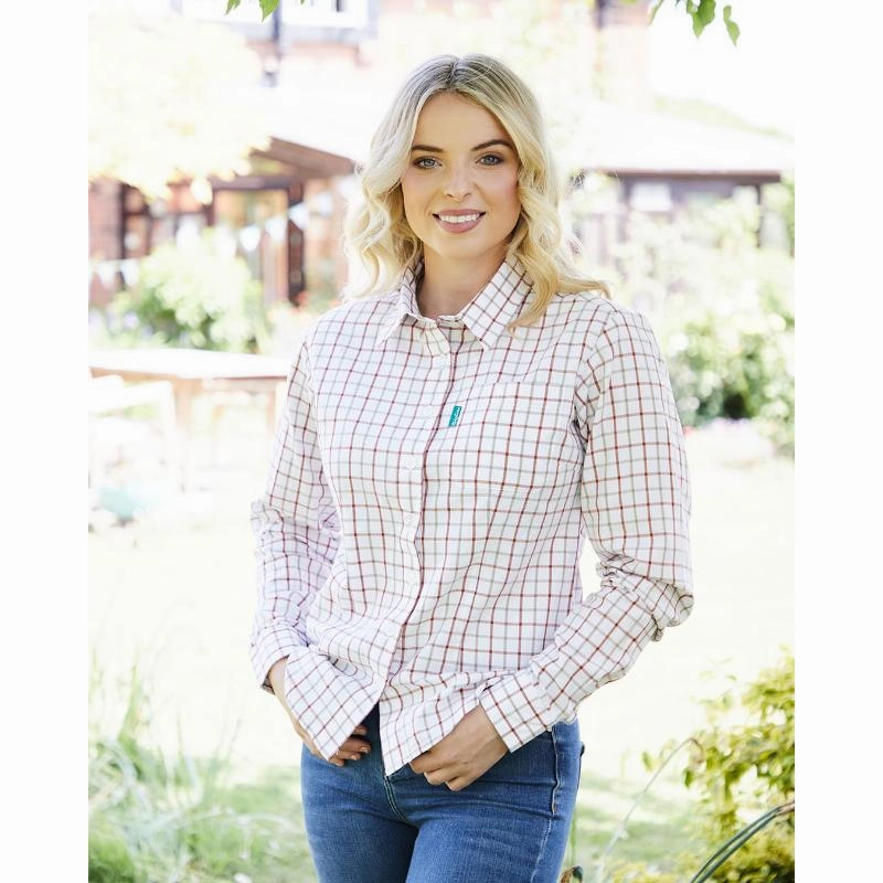 Today Only Hot Sale Ridgeline Sedgebrook Ladies Shirt - Russet/Roasted Cashew