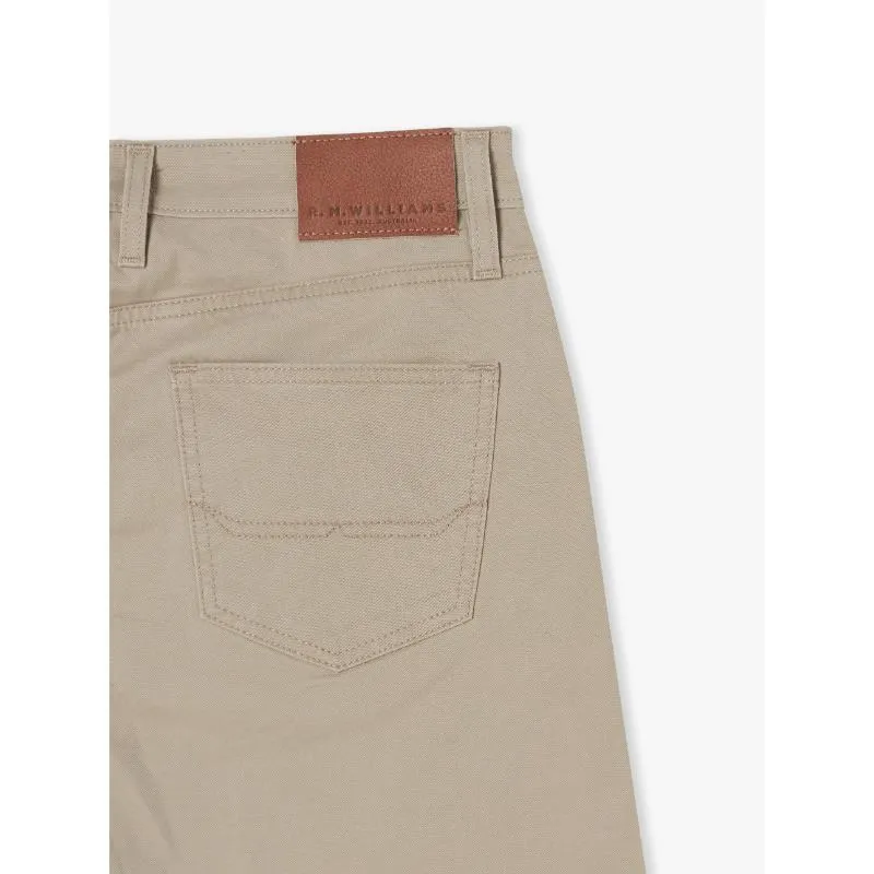 Grab Your Deal Today R.M.Williams Loxton Drill Mens Jeans - Buckskin