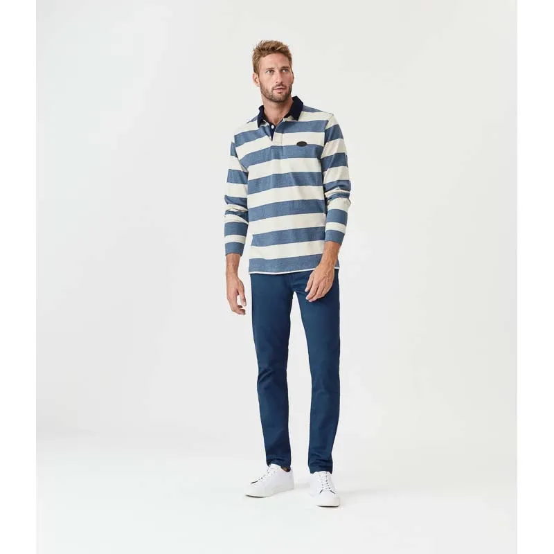 R.M.Williams Loxton Drill Mens Jeans - Mid Blue Hot Deal Alert Hot Item Clearance