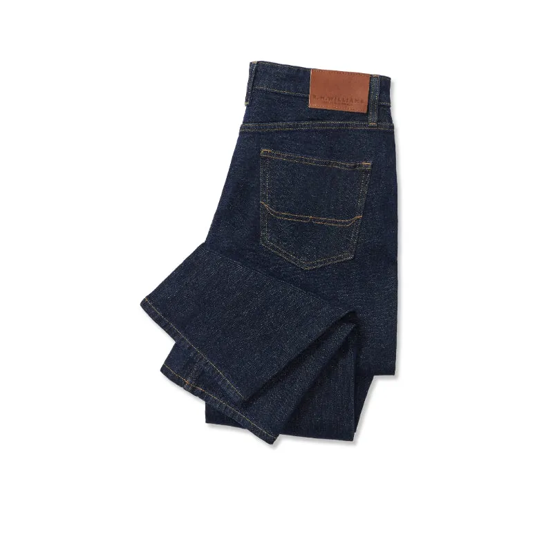 R.M.Williams Mens Ramco Denim Jeans - Indigo Rinse Wash Grab It Now