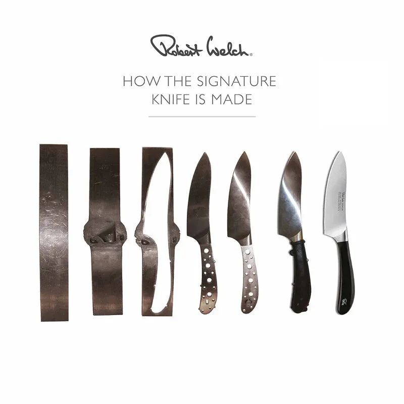Robert Welch Signature 17cm/7" Fluted Deep Santoku Knife