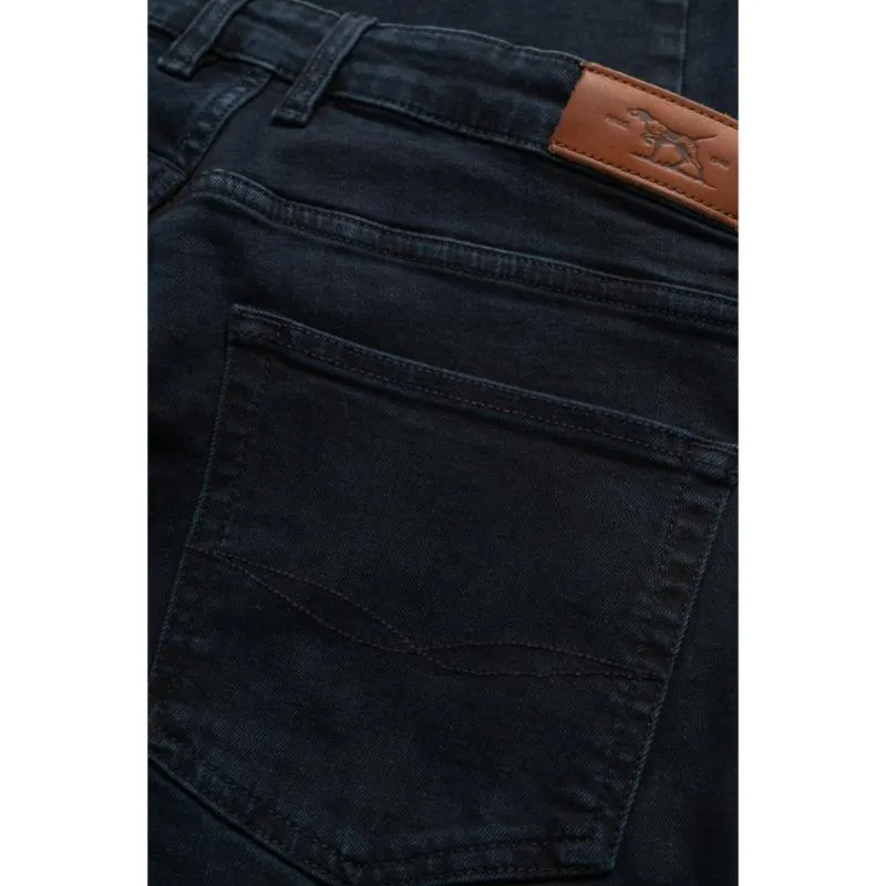 Rodd & Gunn Weston Mens Straight Leg Jeans - Blue Black Daily Clearance Deal