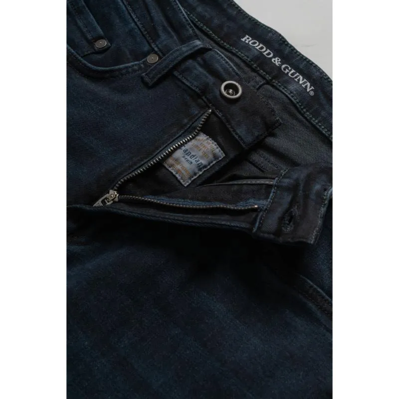 Rodd & Gunn Weston Mens Straight Leg Jeans - Blue Black Price Drop Alert