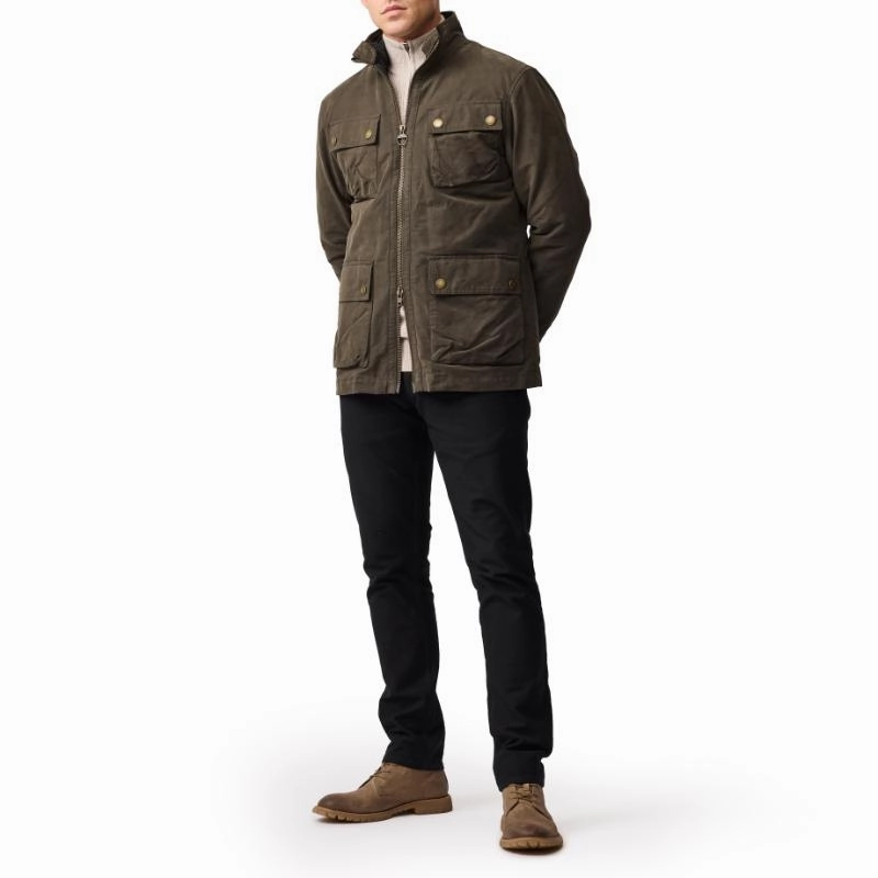 Rodd & Gunn Aberdeen Mens Jacket - Deep Olive Instant Discount