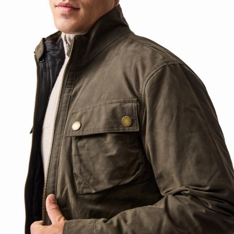 Instant Savings Inside Grab Todays Deal Rodd & Gunn Aberdeen Mens Jacket - Deep Olive