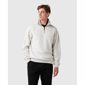 Best Deal Today Rodd & Gunn Alford Forest Mens 1/4 Zip Jumper  - Ice Grey Marle