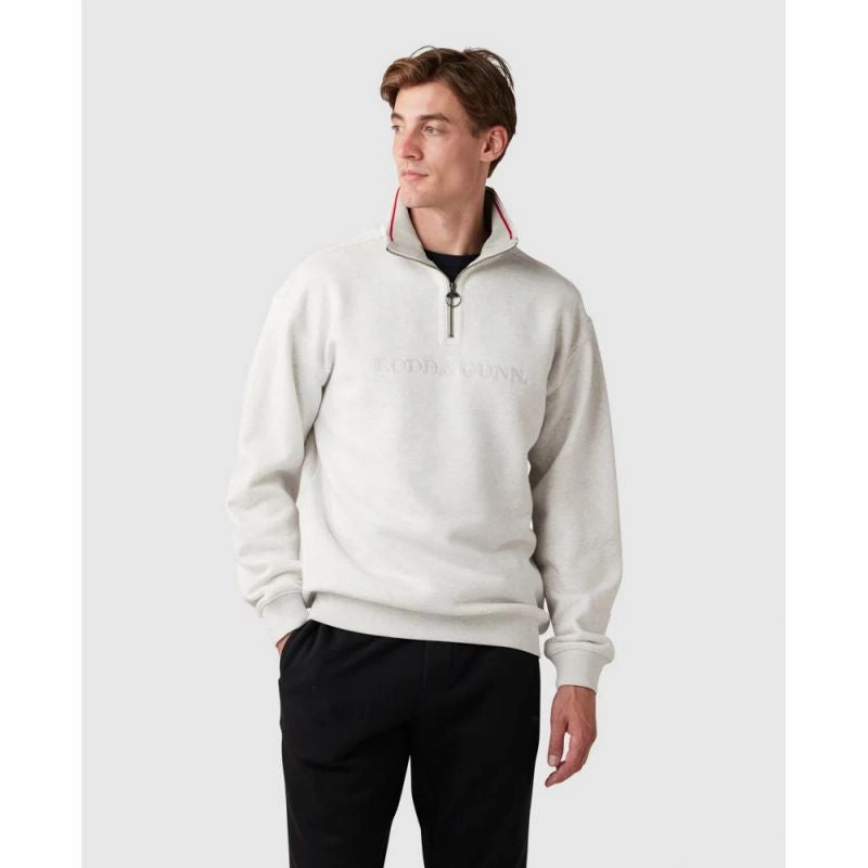 Best Deal Today Rodd & Gunn Alford Forest Mens 1/4 Zip Jumper  - Ice Grey Marle