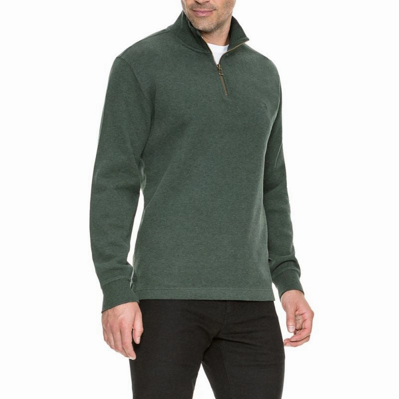 Rodd & Gunn Alton Avenue Mens 1/4 Zip Jumper  - Forest Mega Savings Now Hot Sale Alert