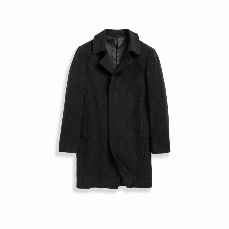 Last Chance Steal Rodd & Gunn Archers Cashmere Mix Mens Coat - Granite