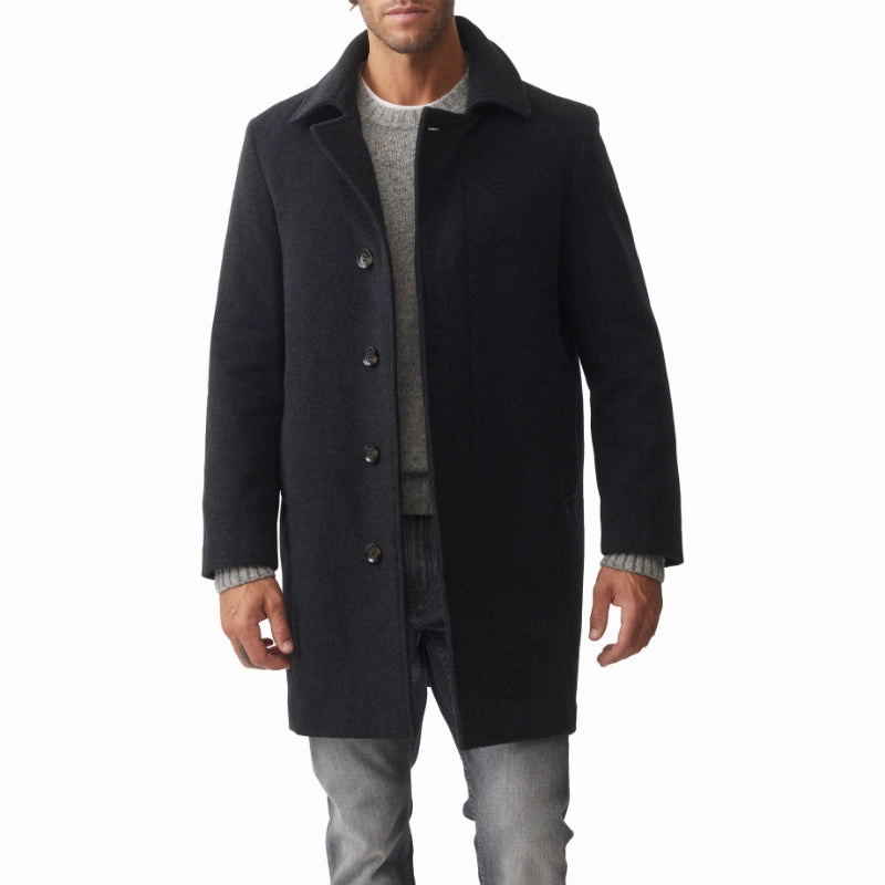 Deal of the Day Grab Your Hot Pick Rodd & Gunn Archers Cashmere Mix Mens Coat - Granite