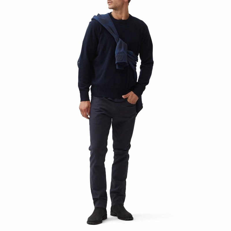 Rodd & Gunn Christchurch Merino Cashmere Crew Neck Mens Jumper - Deep Ocean Todays Mega Savings Daily Deal Frenzy