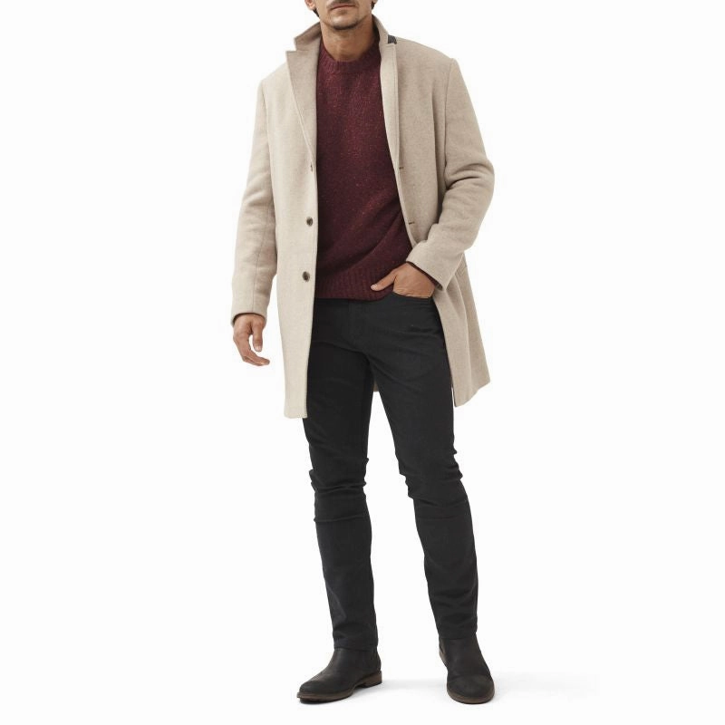 Flash Offer Today GiftWorthy Sale Rodd & Gunn Cox Road Mens Merino Alpaca Jumper - Garnet
