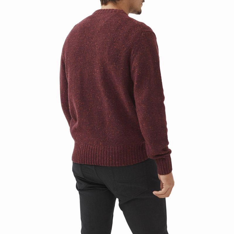 Shop Smart Deals Rodd & Gunn Cox Road Mens Merino Alpaca Jumper - Garnet