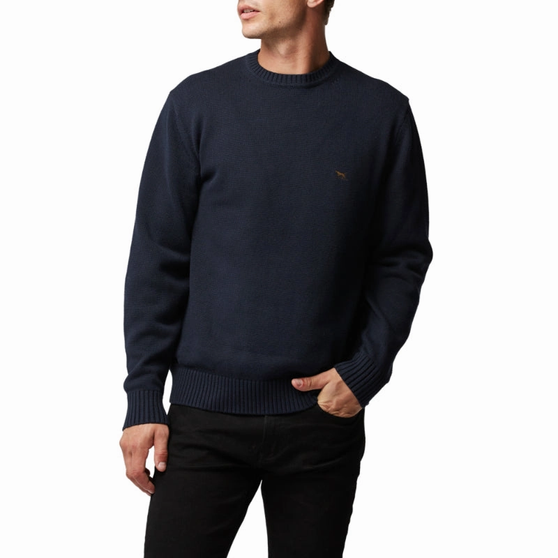 Rodd & Gunn Crew Neck Gunn Mens Jumper - Sapphire Special Occasion Discount Shop Hot Picks