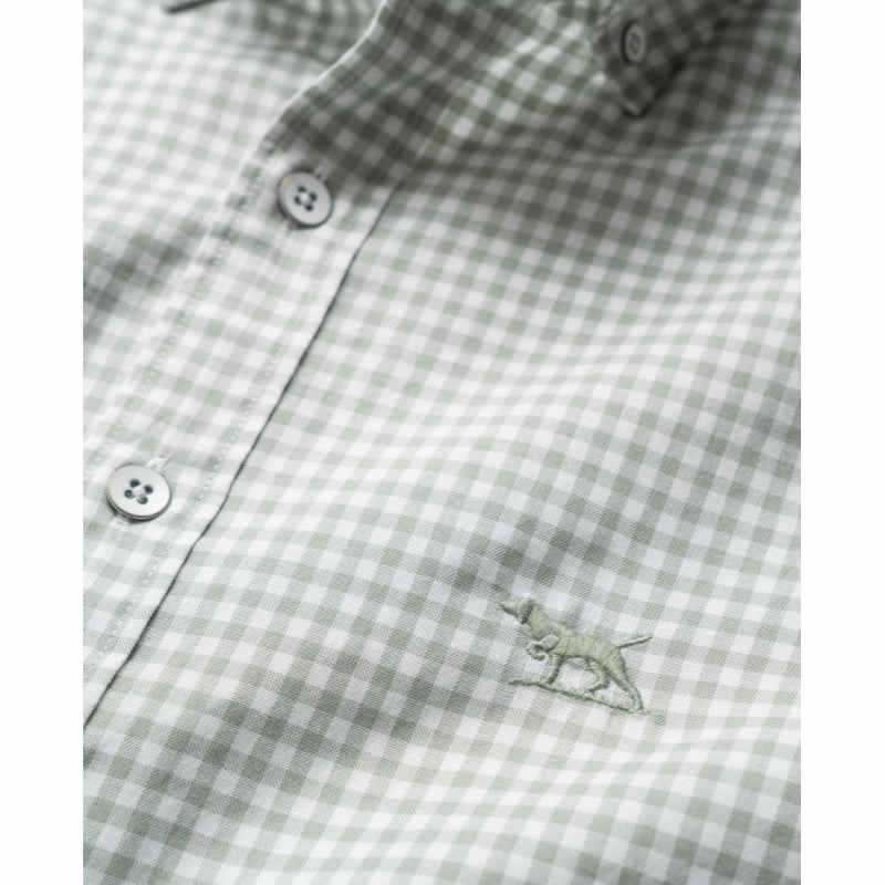 Rodd & Gunn Gunn Check Oxford Mens Sports Fit Shirt - Dusty Online Exclusive Steal Dont Miss This Steal