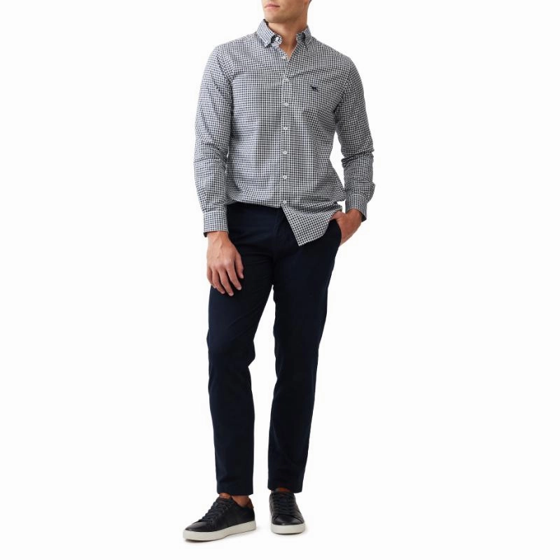 Today Only Hot Pick Shop Save Today Rodd & Gunn Gunn Check Oxford Mens Sports Fit Shirt - Ink