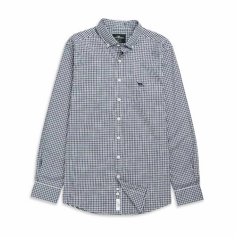 Price Drop Today Rodd & Gunn Gunn Check Oxford Mens Sports Fit Shirt - Ink