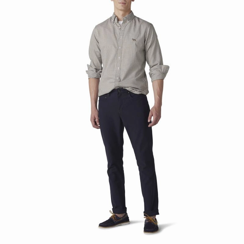 Rodd & Gunn Gunn Check Oxford Mens Sports Fit Shirt - Loden Hot Item Clearance