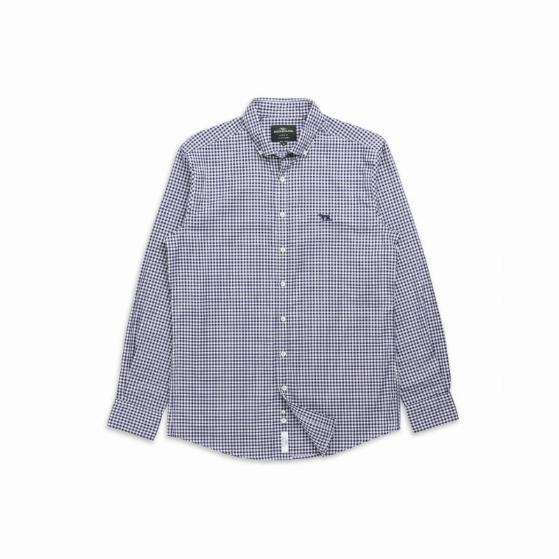 Today Only Offer Flash Discount Today Rodd & Gunn Gunn Check Oxford Mens Sports Fit Shirt - Snow