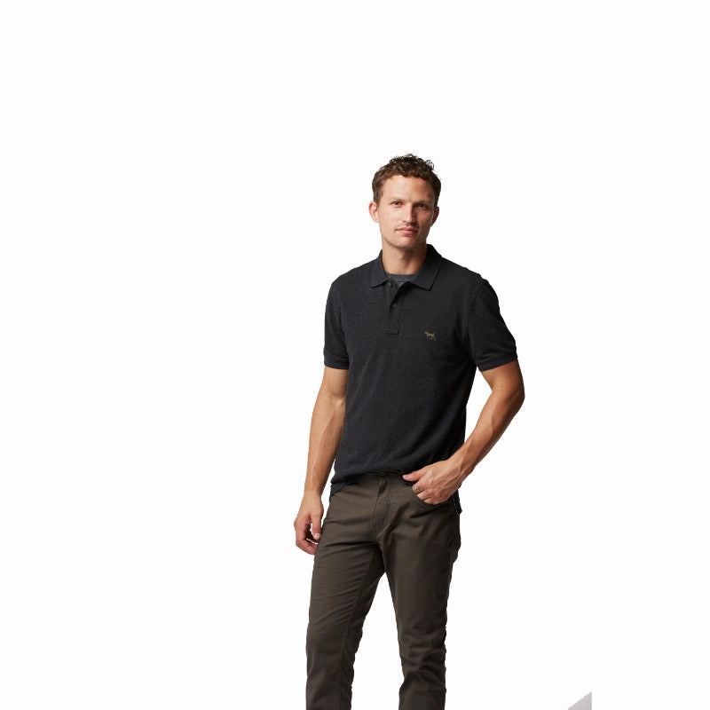 Rodd & Gunn Gunn Mens Polo Shirt - Charcoal Limited Time Offer