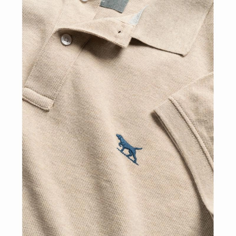 Rodd & Gunn Gunn Mens Polo Shirt - Oat Special Savings Today