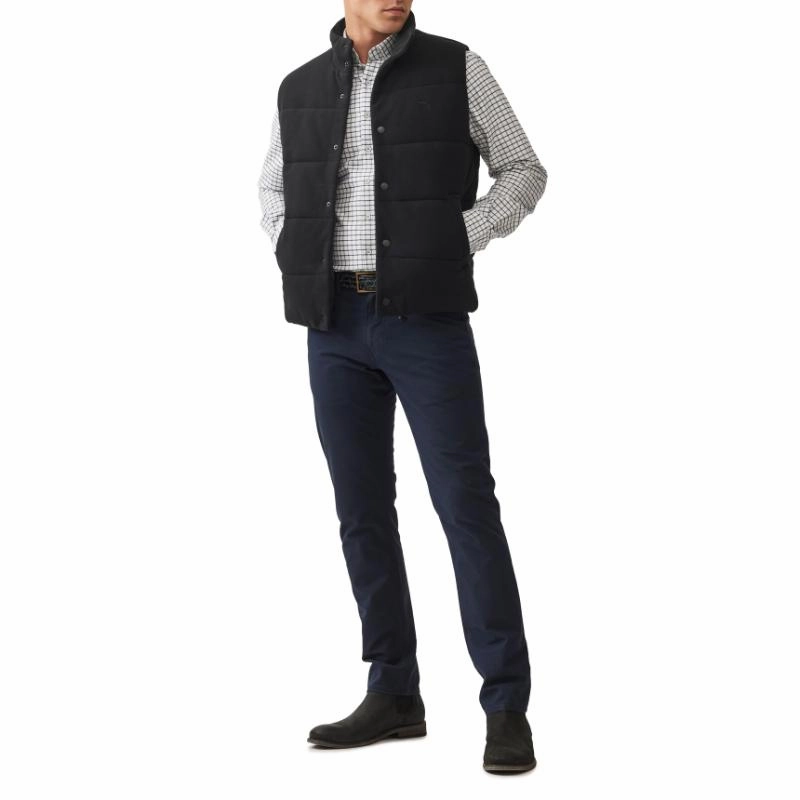 Rodd & Gunn Lake Ferry Mens Gilet - Onyx Shop Now Save Weekend Sale Special