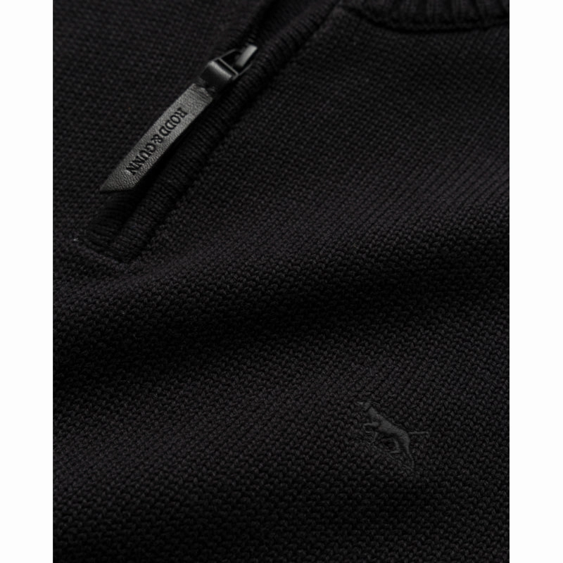 Rodd & Gunn Merrick Bay Mens 1/4 Zip Jumper - Onyx Special Deal Frenzy