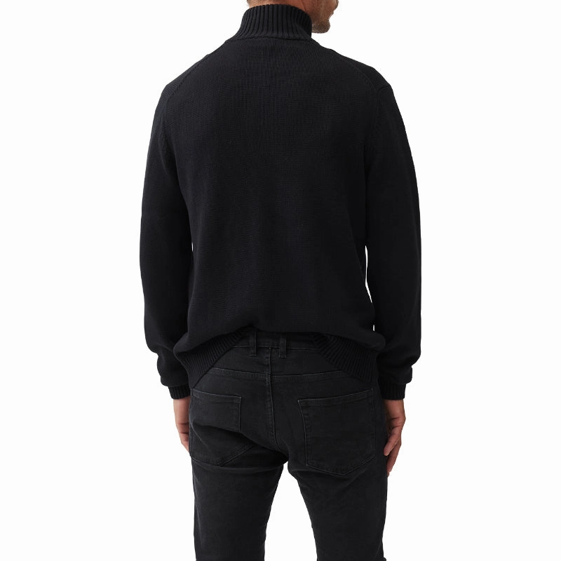 Rodd & Gunn Merrick Bay Mens 1/4 Zip Jumper - Onyx Trending Hot Picks Best Price Today
