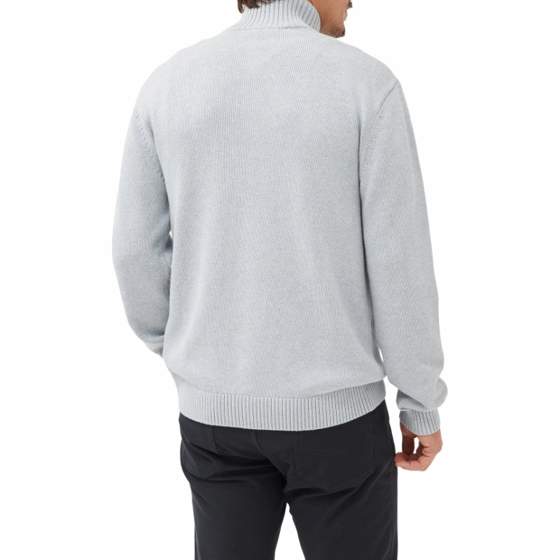 Rodd & Gunn Merrick Bay Mens 1/4 Zip Jumper - Sky Todays Trending Deals