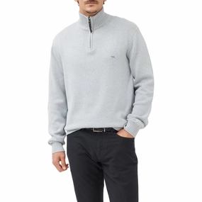 Exclusive Online Deal Rodd & Gunn Merrick Bay Mens 1/4 Zip Jumper - Sky