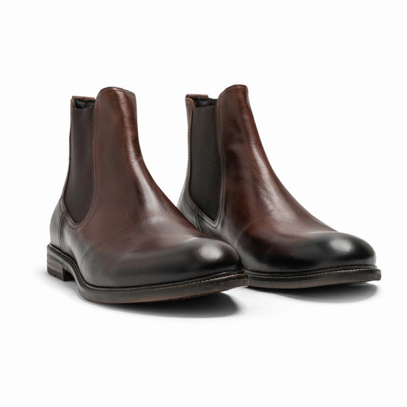 Shop Save Big Price Drop Today Rodd & Gunn Port Chalmers Mens Leather Chelsea Boot - Cognac