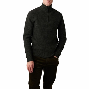 MustHave Clearance Todays Mega Savings Rodd & Gunn Robbies Road Mens 1/4 Zip Jumper - Jungle
