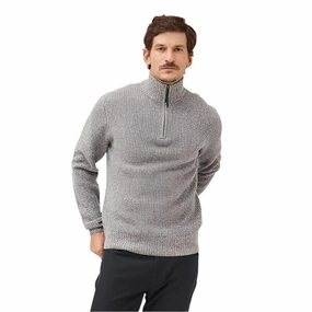 Rodd & Gunn Robbies Road Mens Australian Fine Lambswool 1/4 Zip Jumper - Asphalt Price Drop Alert Limited Stock Offer