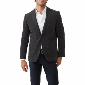 Save More Online Rodd & Gunn Saint Bathans Cotton Mens Blazer - Charcoal