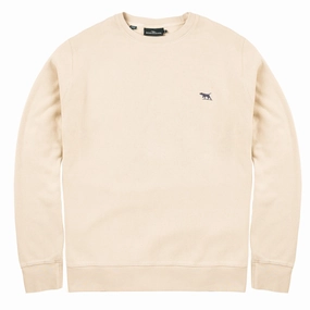 Rodd And Gunn Gunn Crew Neck Sweatshirt Bone Special Price Offer