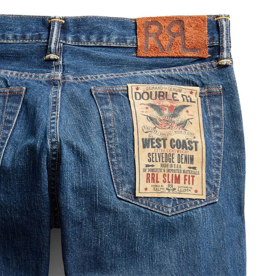 Today Only Hot Sale Instant Savings Deal Rrl By Ralph Lauren Slim Fit Selvedge Jean Eastridge Wash